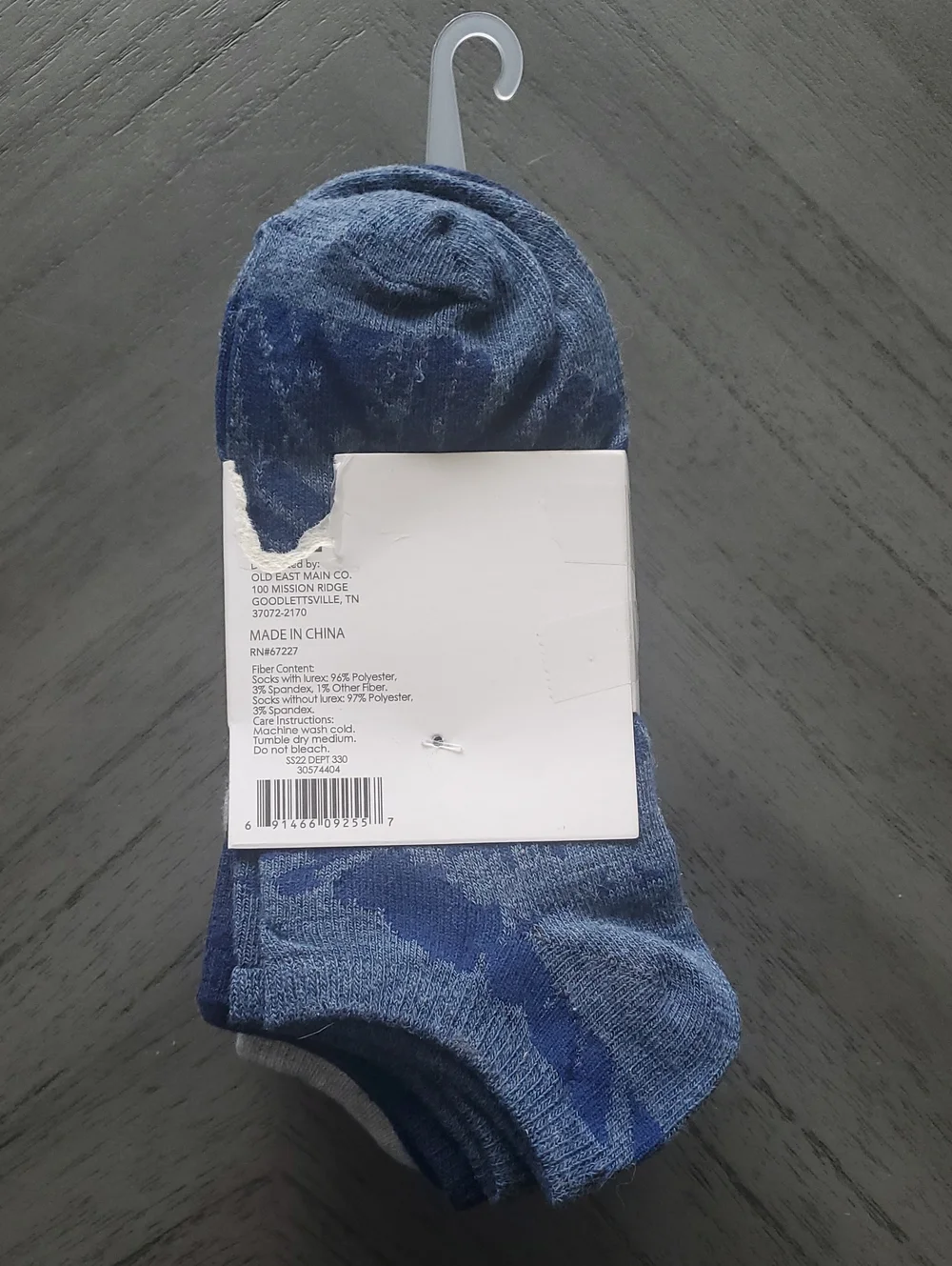 Women Low Cut Socks - Navy Blue Polka Dot (6-Pack)